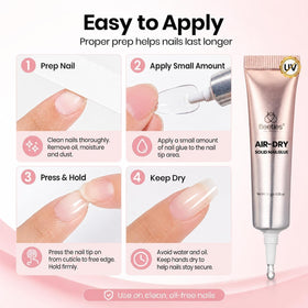 beetles Gel Polish Nail Glue 10g on a nail art table