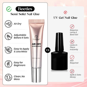 beetles Gel Polish Nail Glue 10g showing semi-solid texture