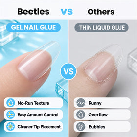 beetles Gel Polish Nail Glue application on nails