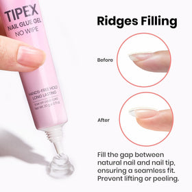 beetles Gel Polish Nail Glue Gel in use during nail art