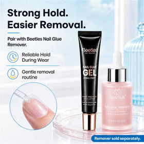 beetles Gel Polish Nail Glue in use during nail application