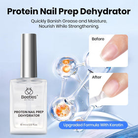 beetles Gel Polish Nail Prep & Glue Set application on nails