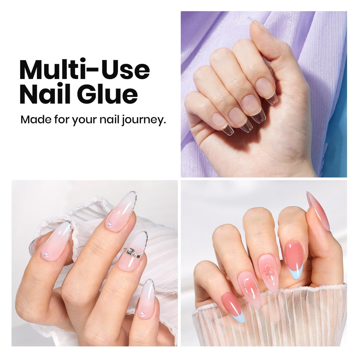 beetles Gel Polish Nail Prep & Glue Set in use during manicure