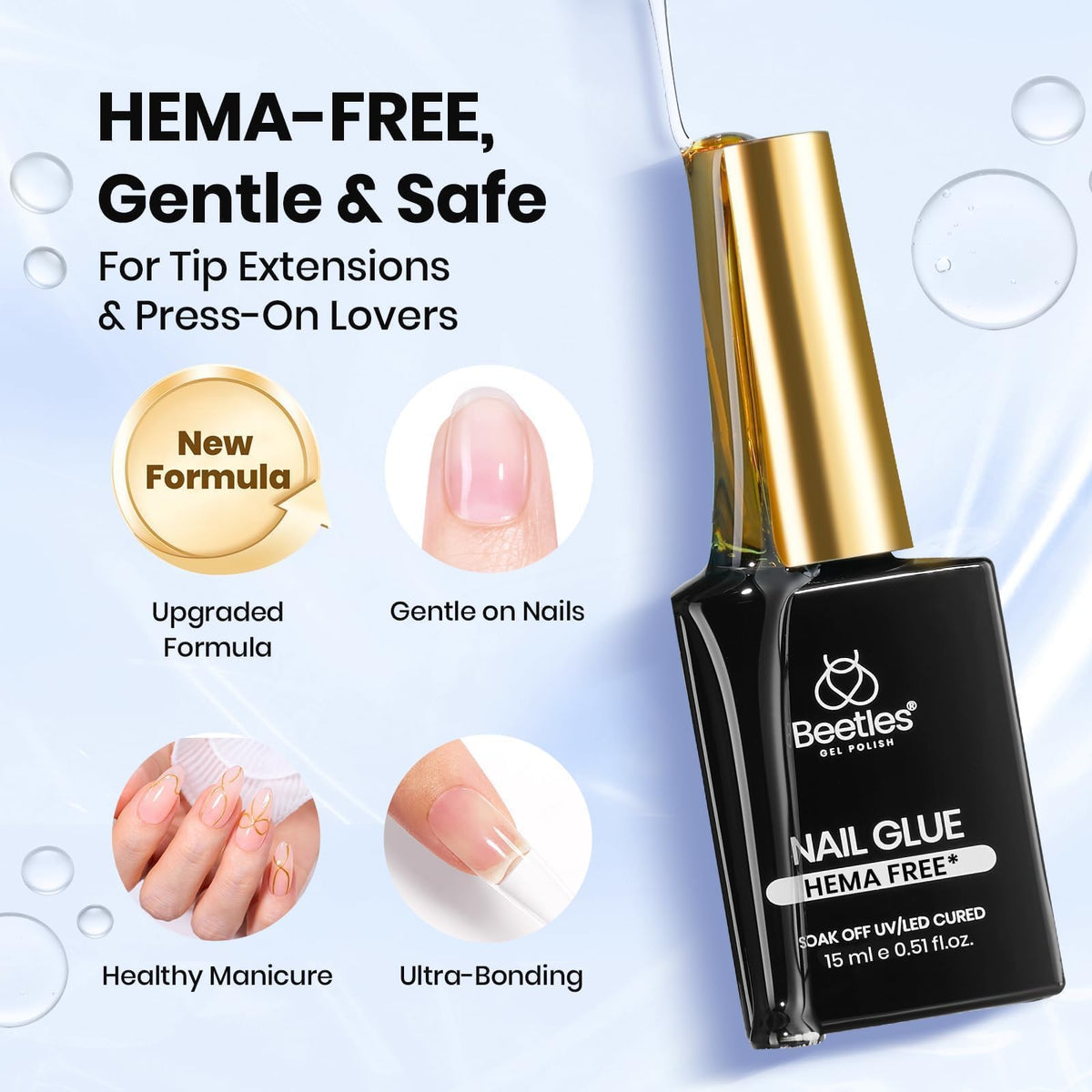 beetles Gel Polish Nail Prep & Glue Set packaging