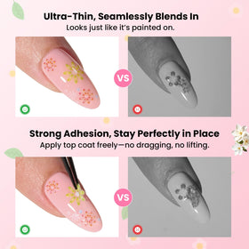 beetles Gel Polish nail stickers on toenails