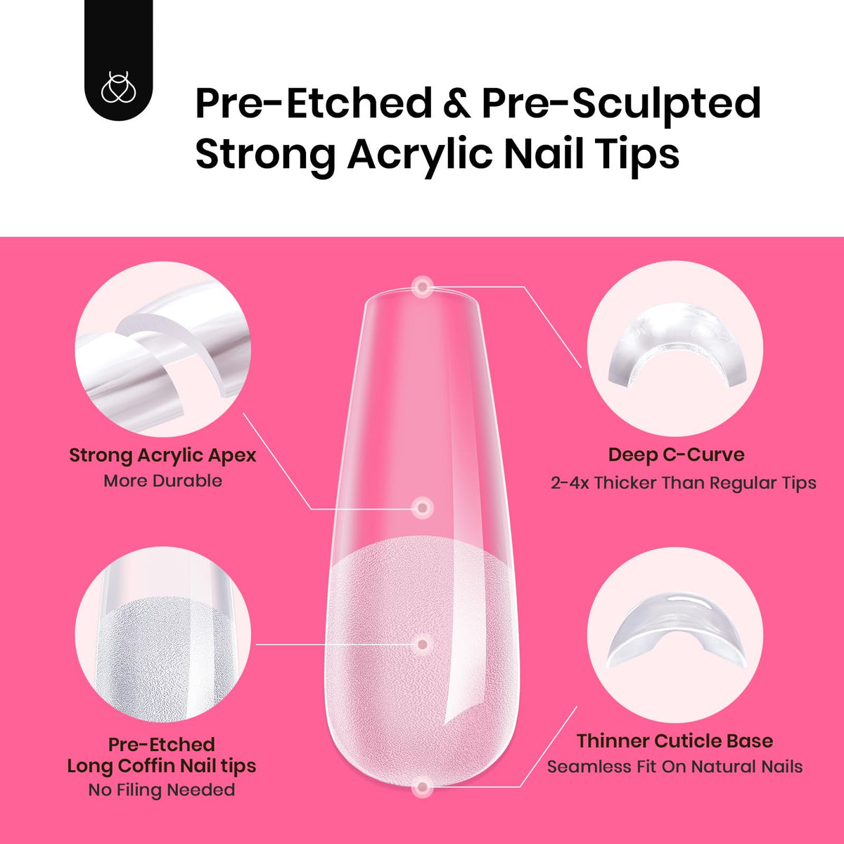 beetles Gel Polish nail tips applied on nails