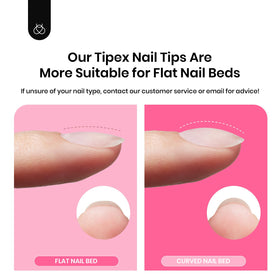 beetles Gel Polish nail tips applied on nails