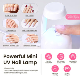 beetles Gel Polish Nail Tips in various sizes laid out