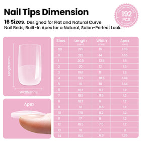 beetles Gel Polish Nail Tips Kit close-up of nail tips