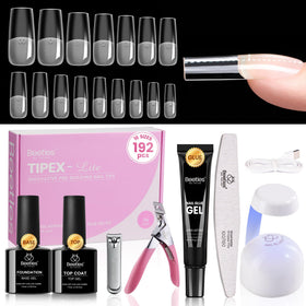 beetles Gel Polish Nail Tips Kit front view with 192 pieces
