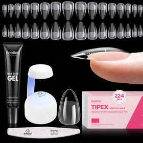 beetles Gel Polish Nail Tips Kit front view with 224 pieces