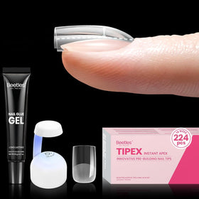 beetles Gel Polish Nail Tips Kit front view with 224 pieces
