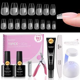 beetles Gel Polish Nail Tips Kit front view with assorted sizes