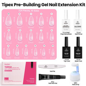 beetles Gel Polish Nail Tips Kit packaging and contents