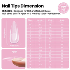 beetles Gel Polish Nail Tips Kit packaging and contents overview