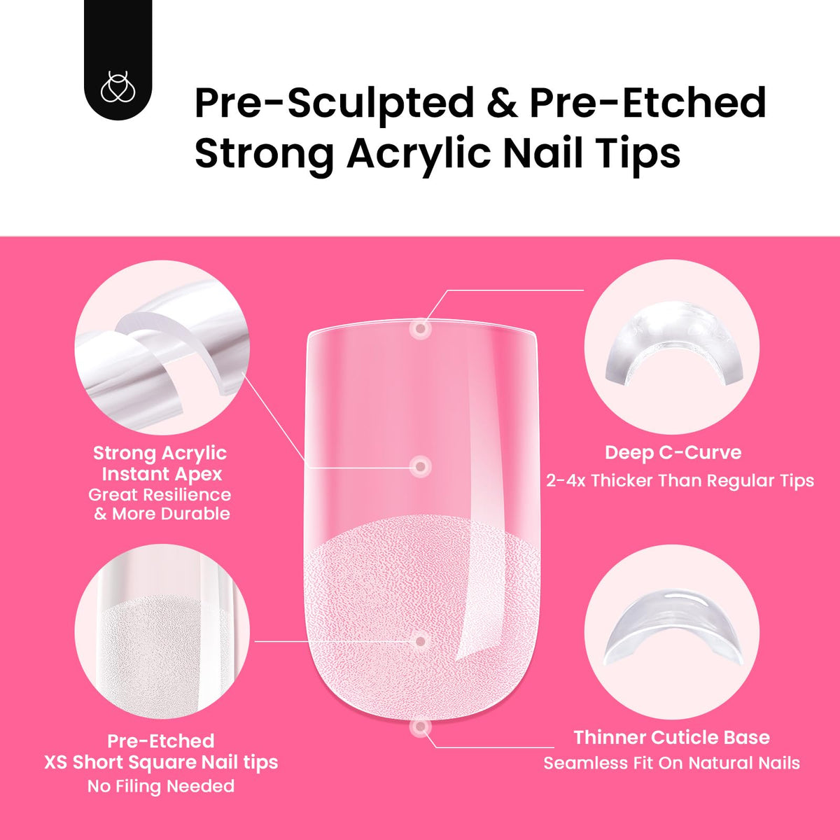 beetles Gel Polish Nail Tips Kit packaging details