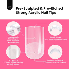beetles Gel Polish Nail Tips Kit packaging details