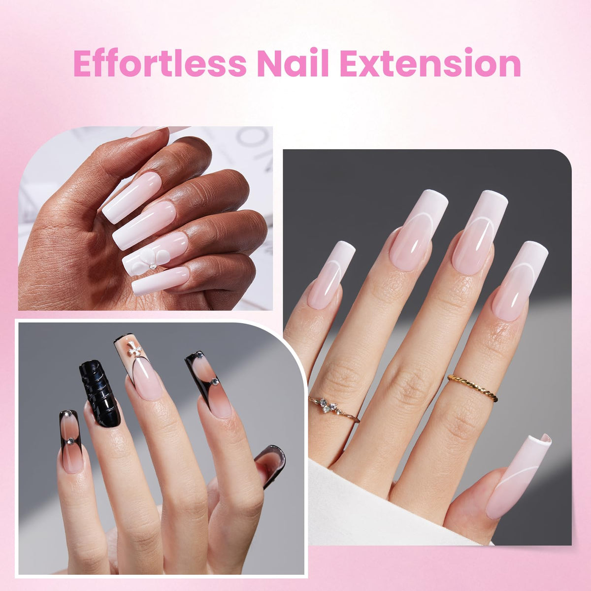 beetles Gel Polish Nail Tips Kit showing various nail sizes