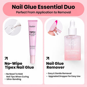 beetles Gel Polish Nail Tips Kit with nail tip remover and accessories