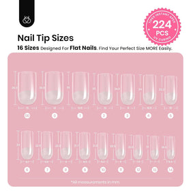 beetles Gel Polish Nail Tips medium square tips assortment