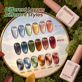 beetles Gel Polish Natural Coda deep green shade bottle