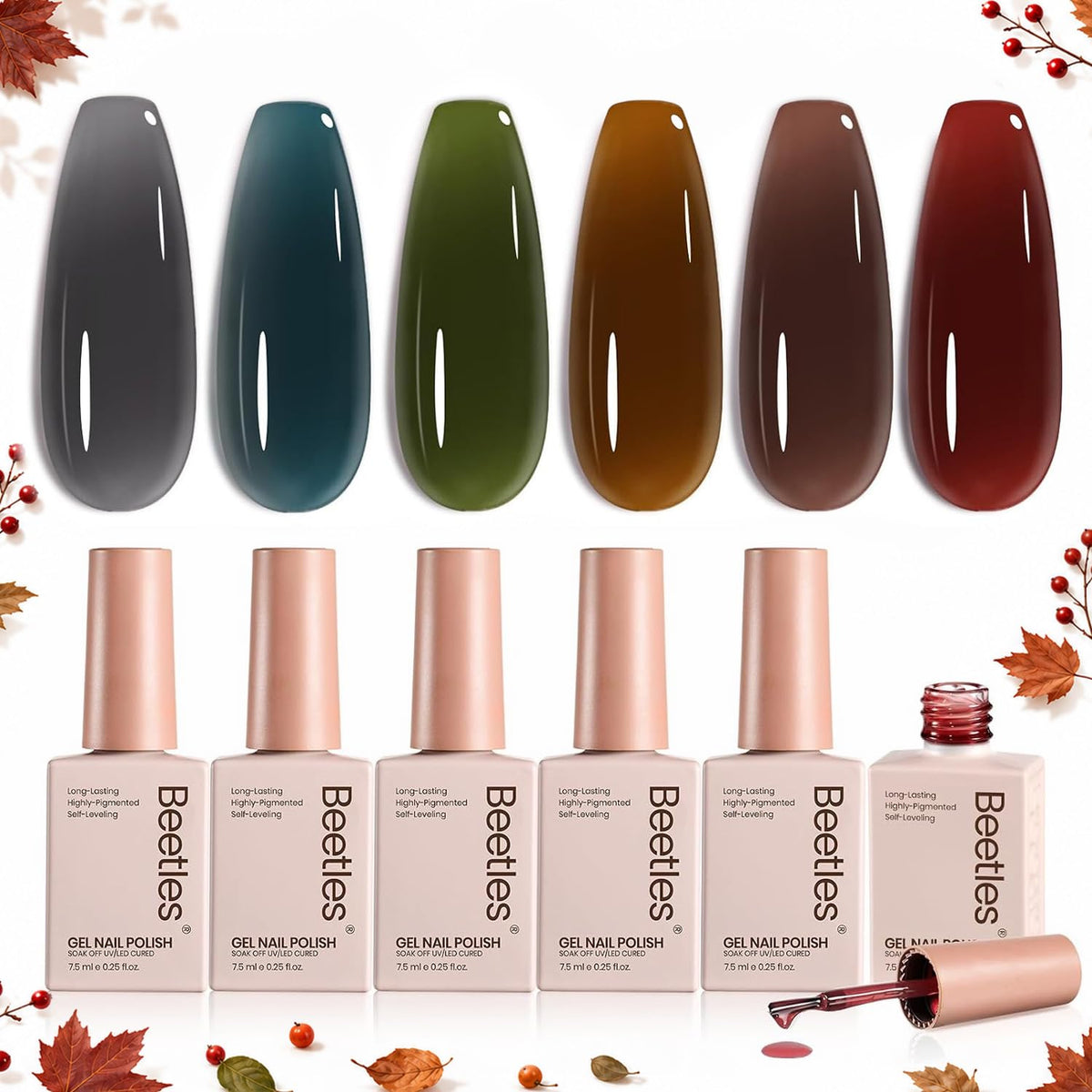 beetles Gel Polish Natural Coda Jelly Gel Nail Polish Set packaging