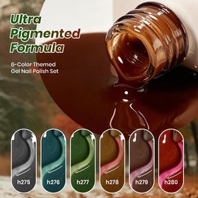 beetles Gel Polish Natural Coda set swatches on nails