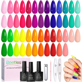 beetles Gel Polish Neon Summer Collection 25 vibrant colors front view