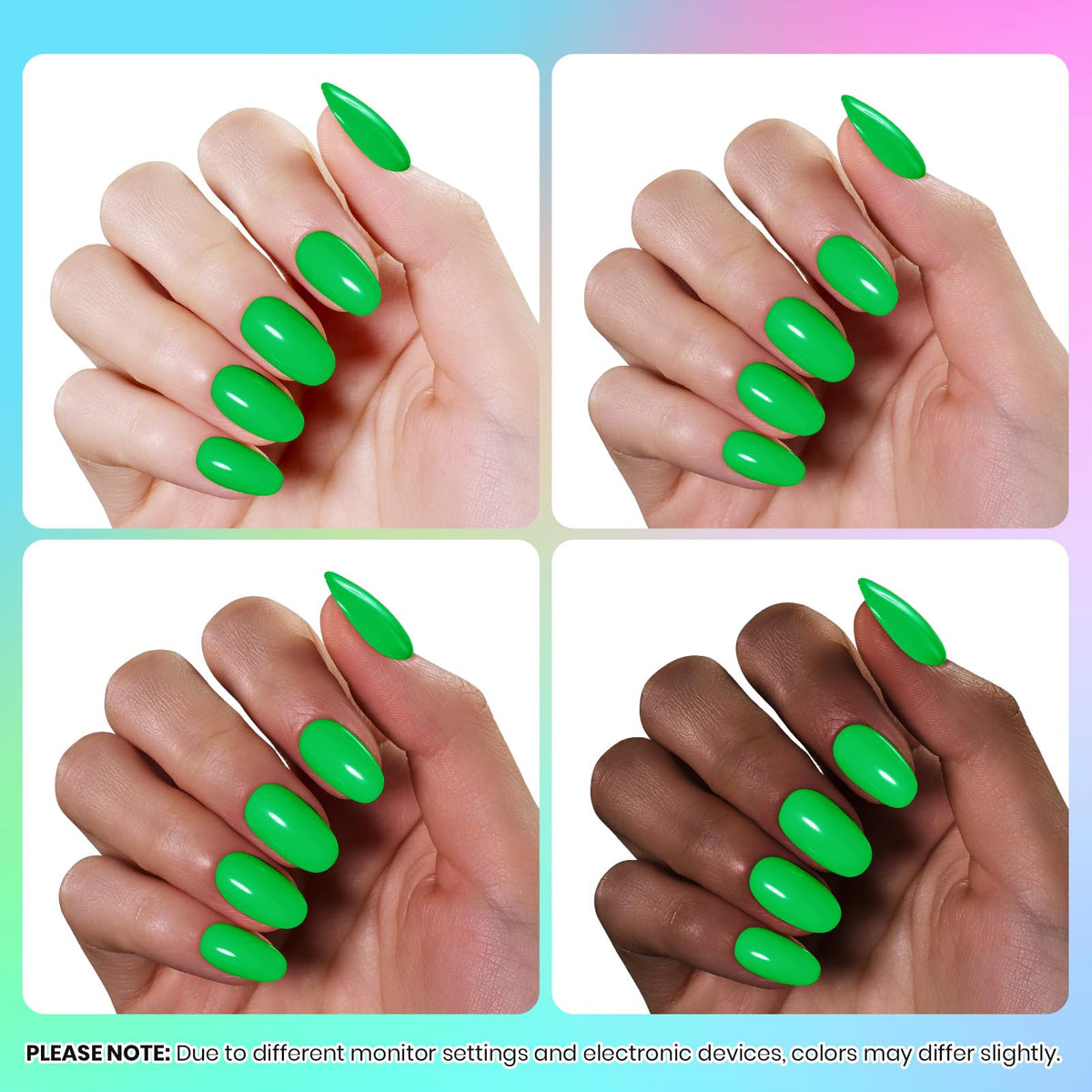 beetles Gel Polish Neon Summer Collection bold blue shade