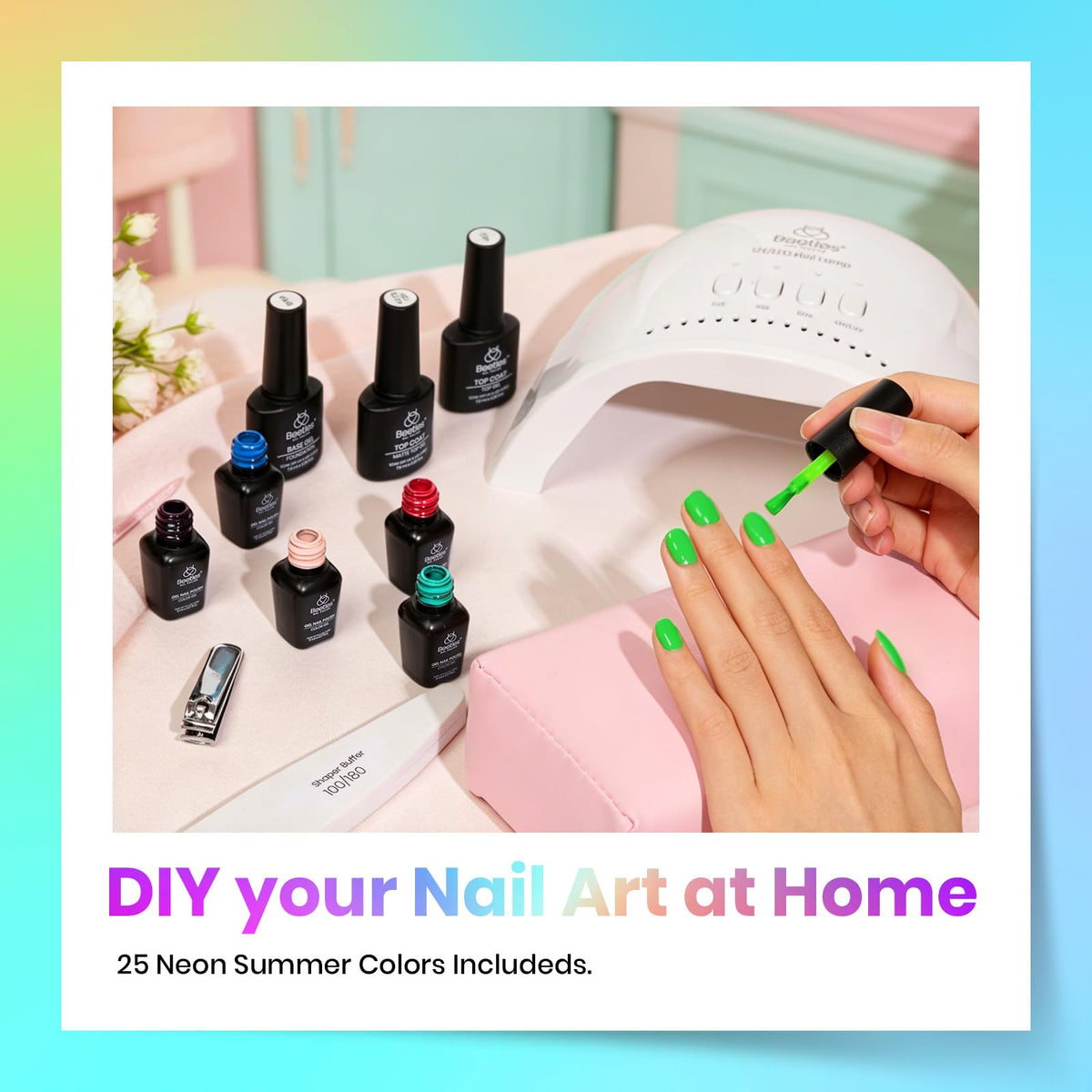 beetles Gel Polish Neon Summer Collection packaging view