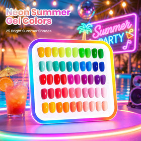 beetles Gel Polish Neon Summer Collection vibrant pink shade