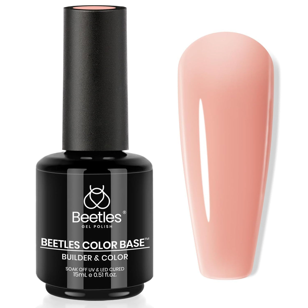 beetles Gel Polish Nude Base Gel 15ml front view