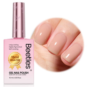 Beetles Gel Polish Nude Brown 15ML front view
