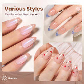 Beetles Gel Polish Nude Brown 15ML packaging