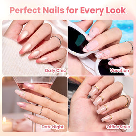 beetles Gel Polish nude colours swatch display