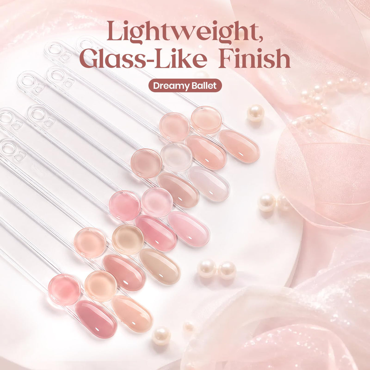 beetles Gel Polish Nude Gel Nail Polish close-up of milky pink shade