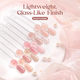 beetles Gel Polish Nude Gel Nail Polish close-up of milky pink shade