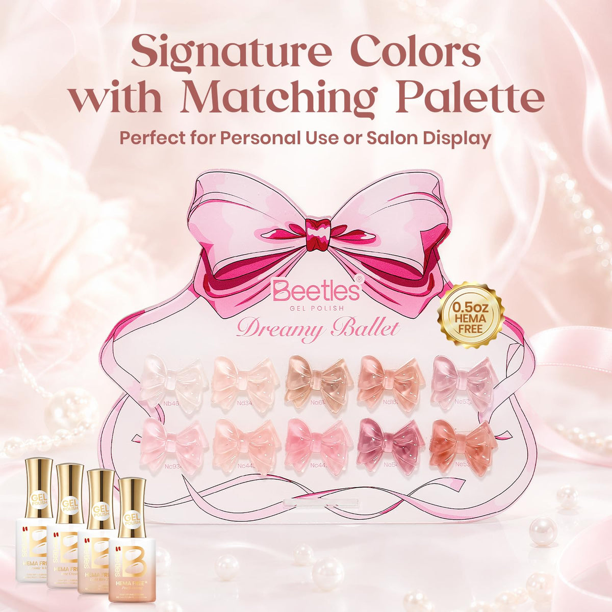 beetles Gel Polish Nude Gel Nail Polish set packaging