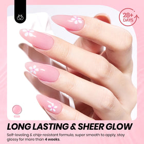 beetles Gel Polish Nude Pink Gel Nail Polish 15ML application on nails