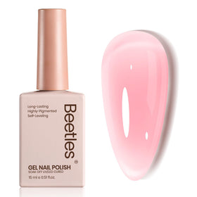 beetles Gel Polish Nude Pink Gel Nail Polish 15ML front view
