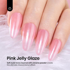 beetles Gel Polish Nude Pink Gel Nail Polish 15ML swatch on nail