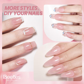 beetles Gel Polish Nude Pink Gel Nail Polish in a beauty setting