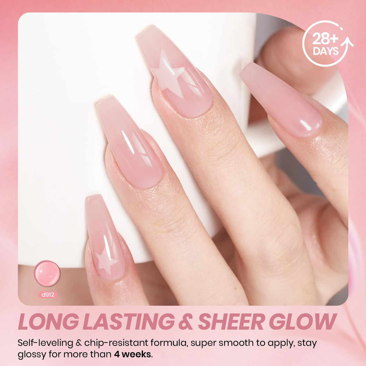 beetles Gel Polish Nude Pink Gel Nail Polish swatch on a nail wheel