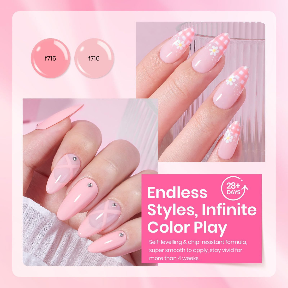 beetles Gel Polish nude pink shade bottle