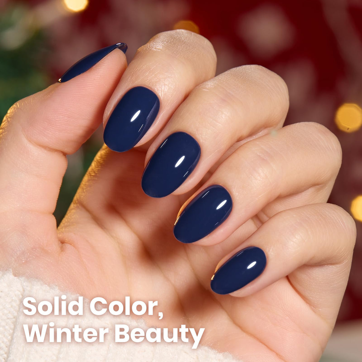 beetles Gel Polish packaging with navy blue gel polish