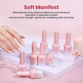 beetles Gel Polish Pastel Gel Nail Polish Set shades display