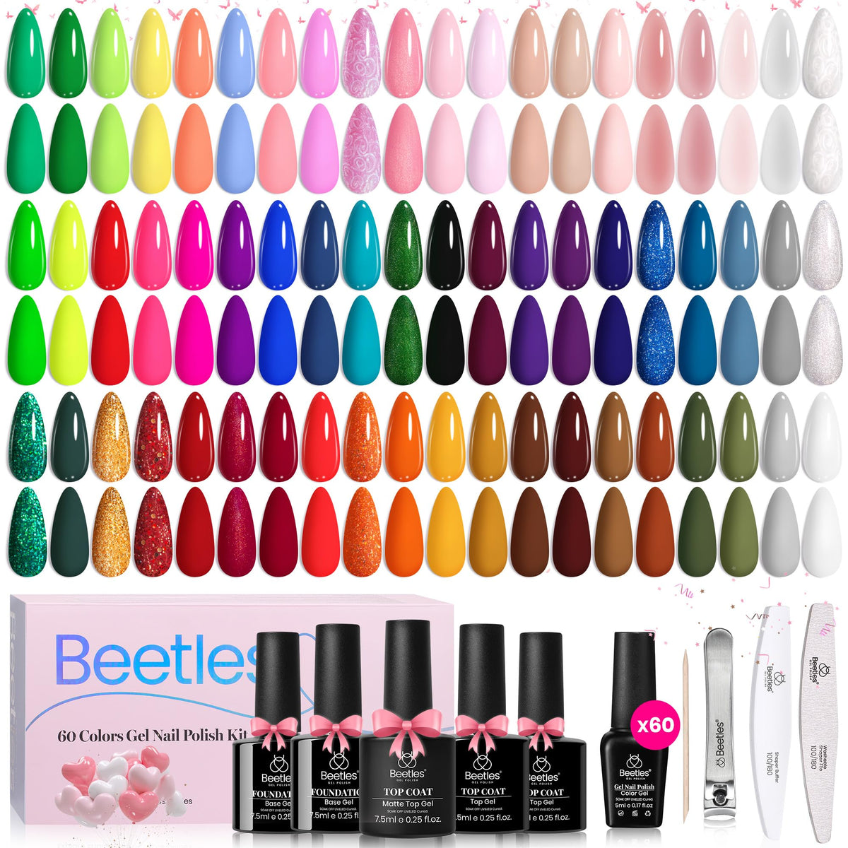 beetles Gel Polish pastel shades for nail art