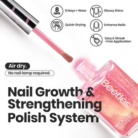 beetles Gel Polish Pearl Nail Polish Set pink shade close-up
