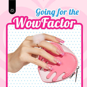 beetles Gel Polish Pink Glitter with UV nail lamp