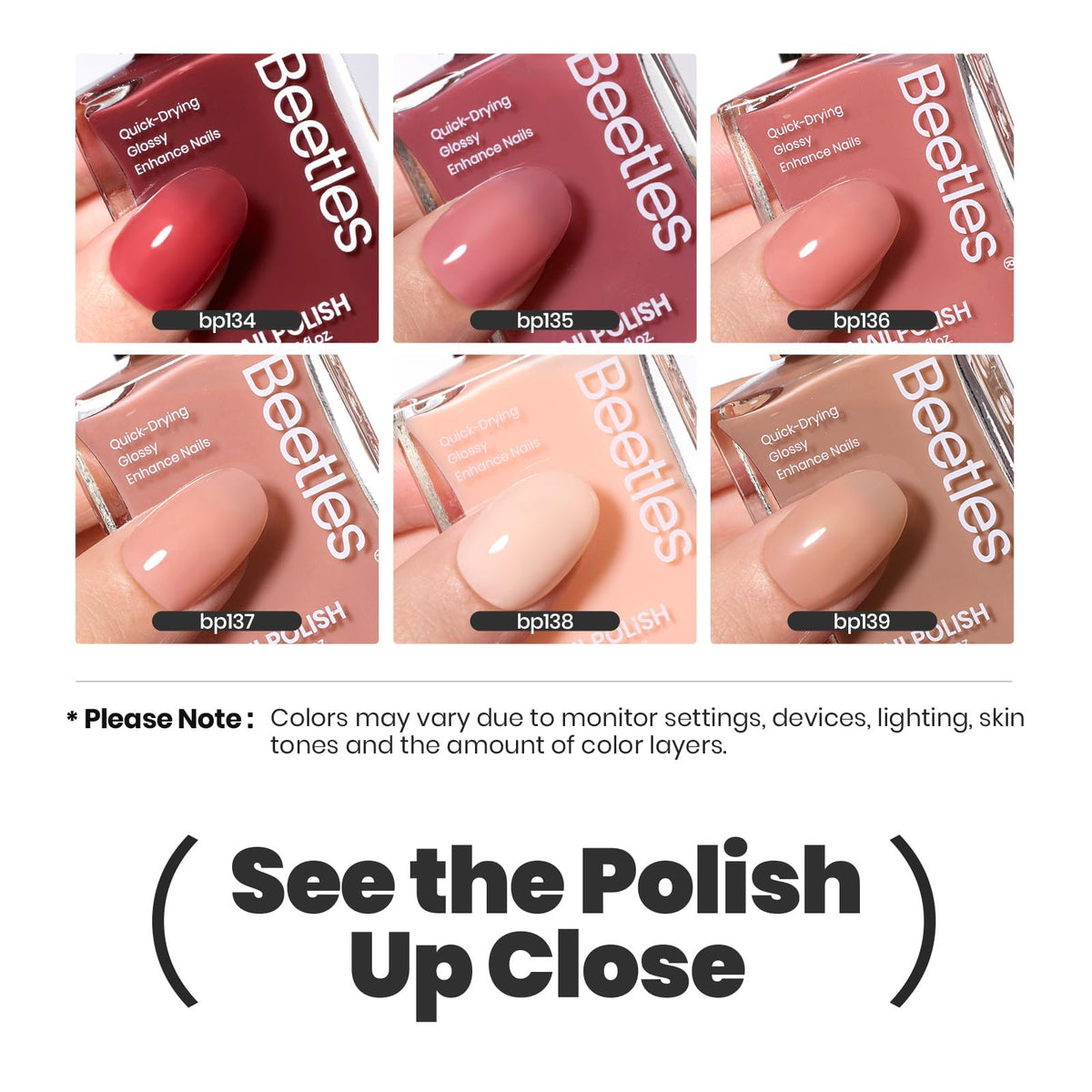Beetles Gel Polish pink nail polish bottle